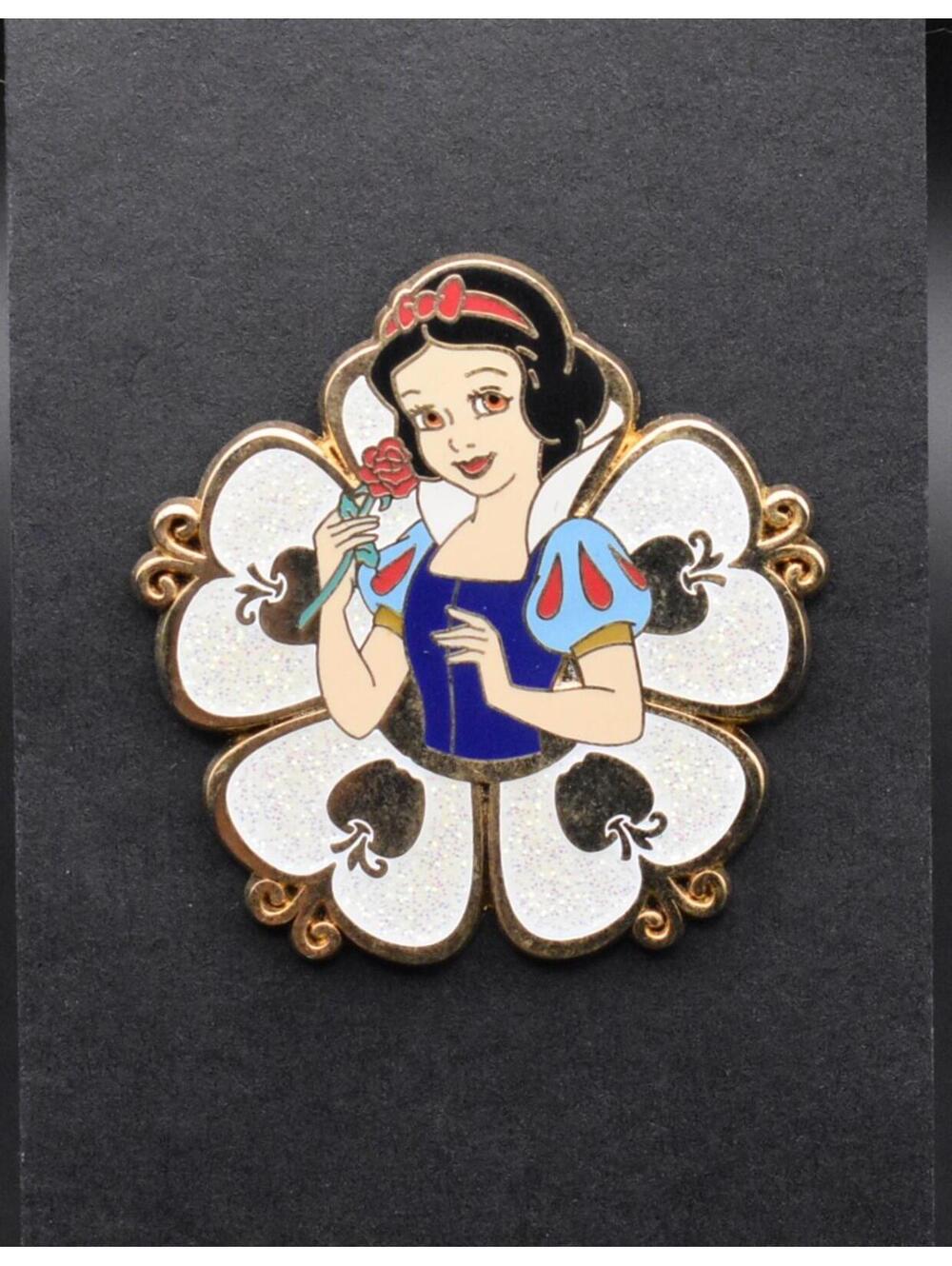 Disney Snow White Storybook Filigree Glitter Apples Pin (C6)